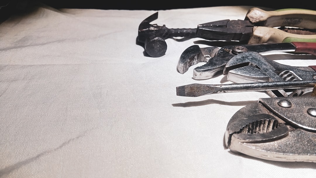 black and gray metal tool